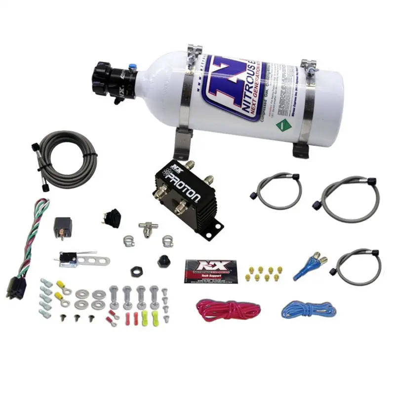 Nitrous Express Proton Plus Nitrous Oxide System – Includes 5-Lb Bottle & Complete Hardware 1