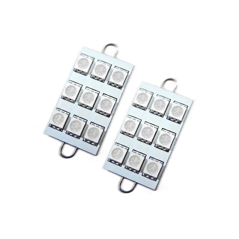 Oracle 44Mm Festoon Led Bulbs – 6-Led, 3-Chip Loop Design, Red, Sold As Pair 1