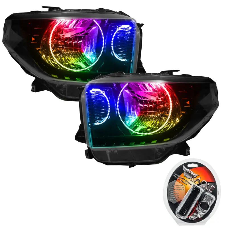 Oracle Colorshift Dual Halo Headlight Kit For 2014–2017 Toyota Tundra (Smd Led) 1