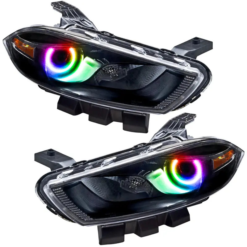 Oracle Colorshift Smd Halogen Headlight Bulbs For 2013–2016 Dodge Dart — Black Housing With Simple Controller (Warranty Included) 1