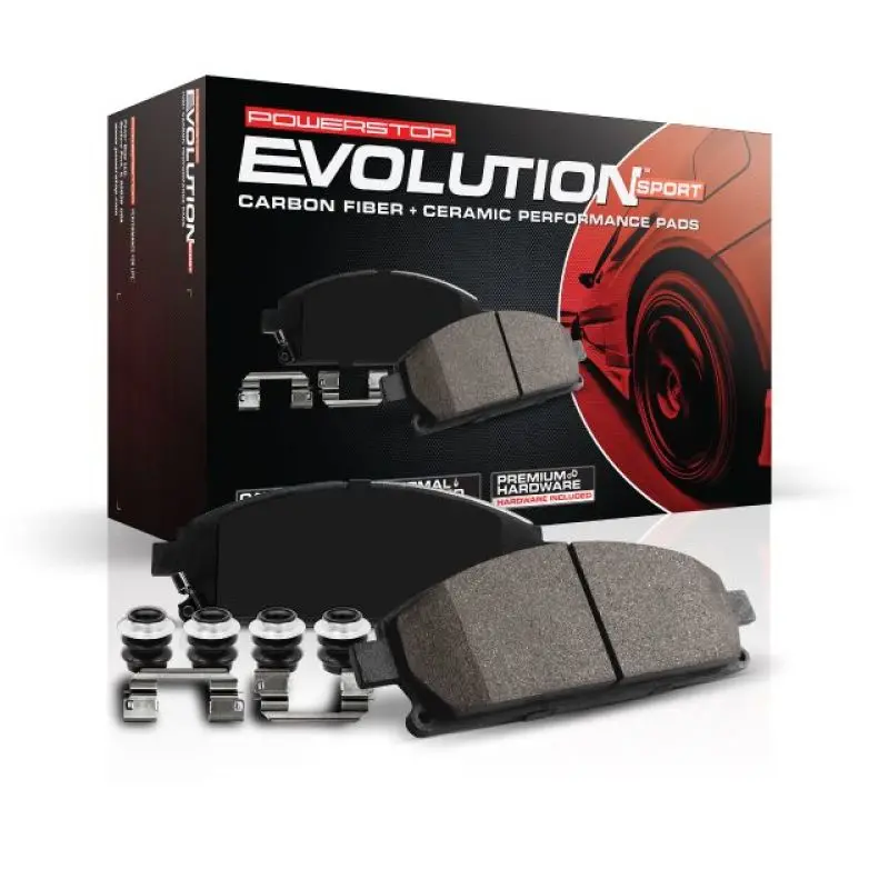 Power Stop Z23 Evolution Sport Brake Pads With Hardware For 2018 Dodge Challenger Front Axle 2