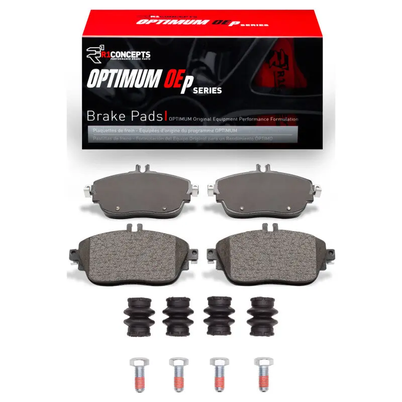 R1 Optimum Oe Front Brake Pad & Hardware Kit For 2012–2020 Infiniti Qx30 1