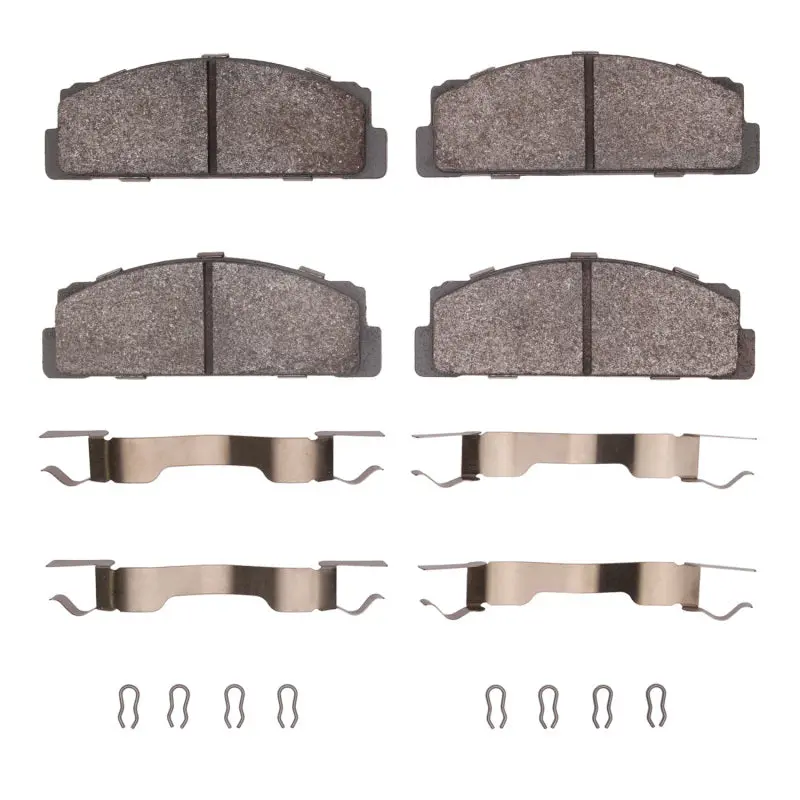 R1 Semi-Metallic Brake Pad & Hardware Kit – Rear Replacement For 1966–1983 Fiat 124 1