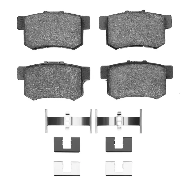 R1 Semi-Metallic Rear Brake Pad & Hardware Kit For 1997–2002 Acura Cl 1