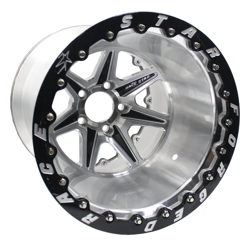Race Star Valstar Forged Wheel – 15X14", 5X4.50" Bolt Circle, 5.5" Backspace, 3.072" Center Bore, Machined Face With Black Accents 1