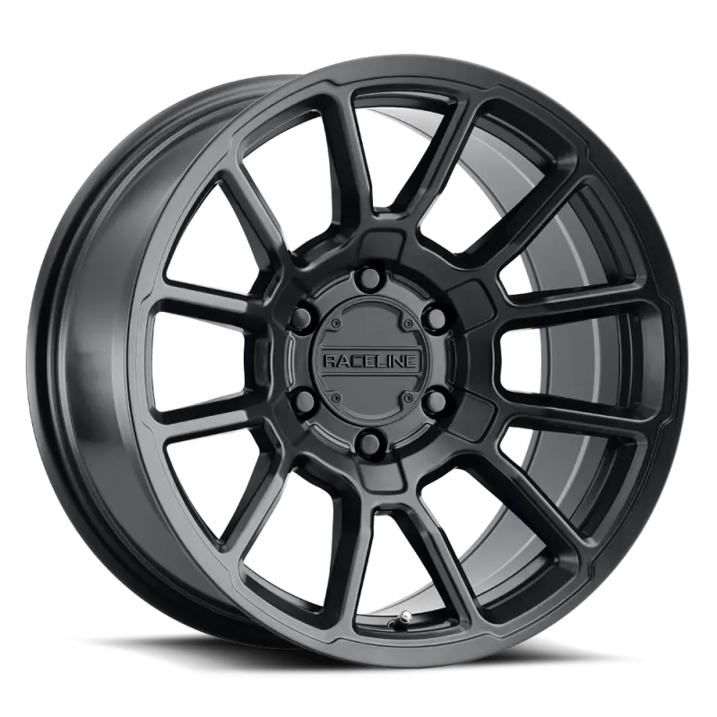 Raceline Satin Black 15X8" Wheel – 5X139.7Mm Bolt Pattern, -24Mm Offset, 106.5Mm Center Bore 1