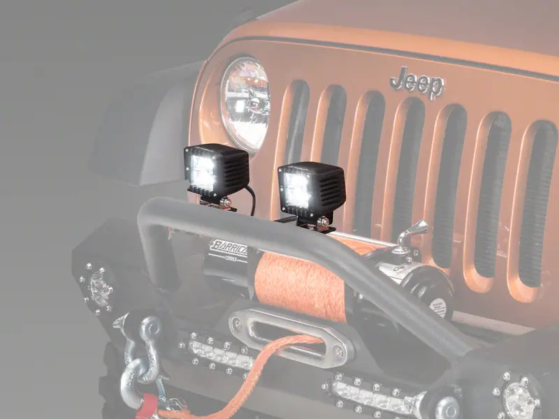 Raxiom 3-Inch Square Universal Led Light – Requires Minor Custom Installation 1
