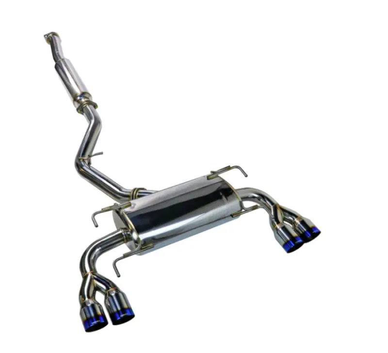 Remark Cat-Back Exhaust System For 2008–2014 Subaru Wrx Sti Gr Hatch – Sports Touring Design With Burnt Quad Tips 1