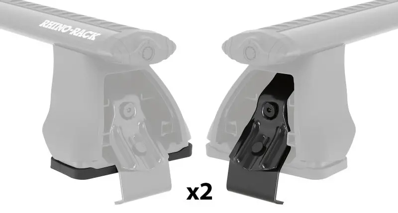 Rhino-Rack 2500 Half Fitting Kit – Includes 2 Pads & 2 Clamps For Roof Rack Installation 1
