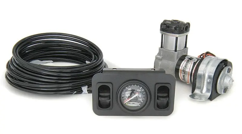 Ridetech Dual-Switch Small Overload-Style Air Compressor Kit (Compact Load-Leveling System) 1