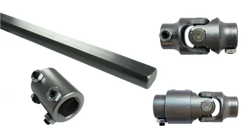 Ridetech Front Steering Column U-Joint Conversion Kit – For 1978–1981 Gm F-Body (1-Inch Dd To 3/4-Inch-36 Spline) 1