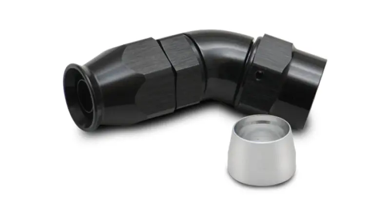 Vibrant -6 An 45° Ptfe-Lined Hose Elbow Fitting – High-Pressure Silicone & Braided Hose Adapter 1