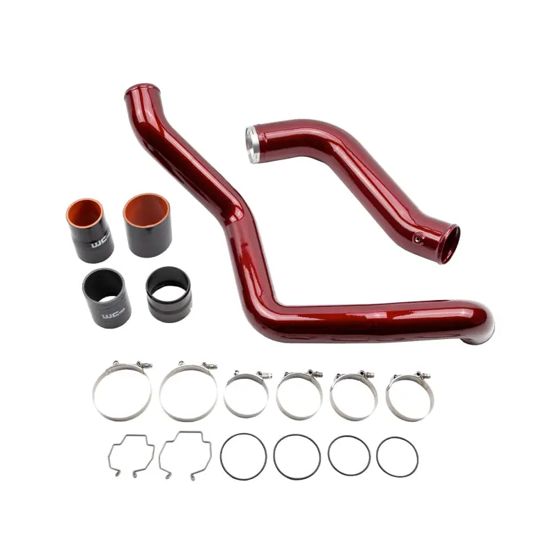 Wehrli Intake Resonator Pipe For 2020–2024 Duramax L5P 4" Systems – Sparkle Bomber Orange Finish 1