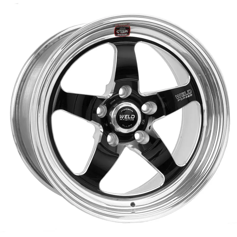 Weld Racing S71 Black Non-Beadlock Wheel – 17X10.5", 5X4.75", 7.2" Backspace, High-Pad Finish 1