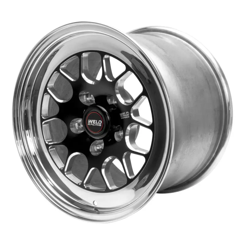 Weld Racing S77 Drag Wheel – 15X9.33 Inch, 5X4.75 Bolt Pattern, 5.5" Backspace, Gloss Black Non-Beadlock 1