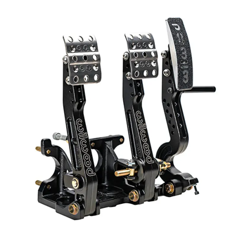 Wilwood Adjustable Floor-Mount Balance Bar – Brake/Clutch/Throttle Control (4.75–5.75:1 Ratio) 1