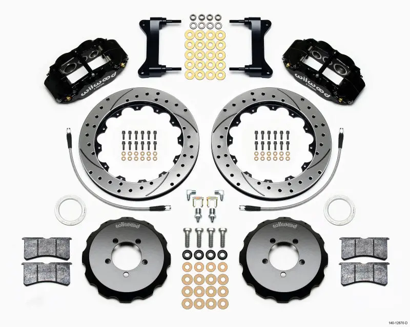 Wilwood Superlite 6R Front Hat Kit – 12.88" Drilled Rotor, Narrow Design, Fits 2012+ Toyota/Scion Frs With Brake Lines 1